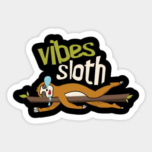 Vibes Sloth Sticker